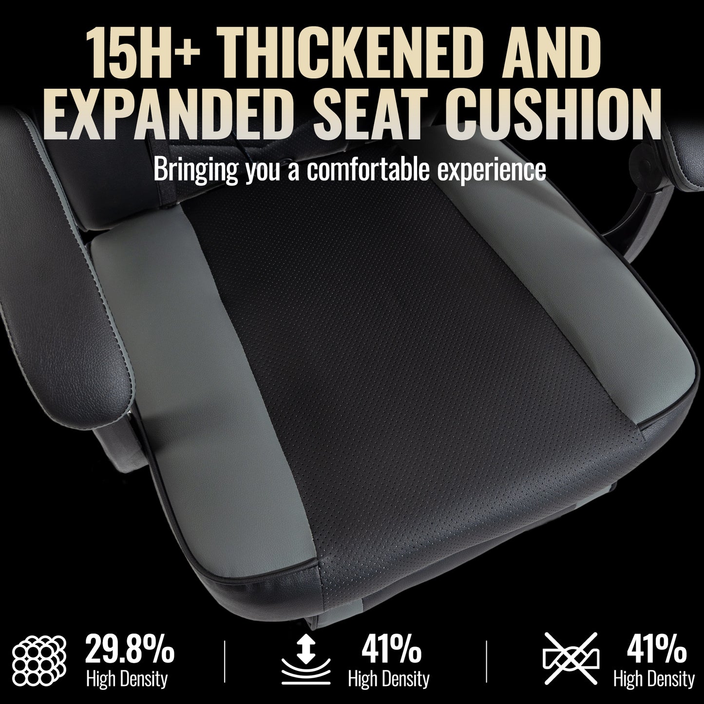 Delmango Gaming Chair 350lb Weight Capacity with Footrest, Big & Tall Ergonomic Office Chair for Adults with Oversized Headrest and Lumbar Pillow, Computer Chair Gaming for Office£¨Gray£©